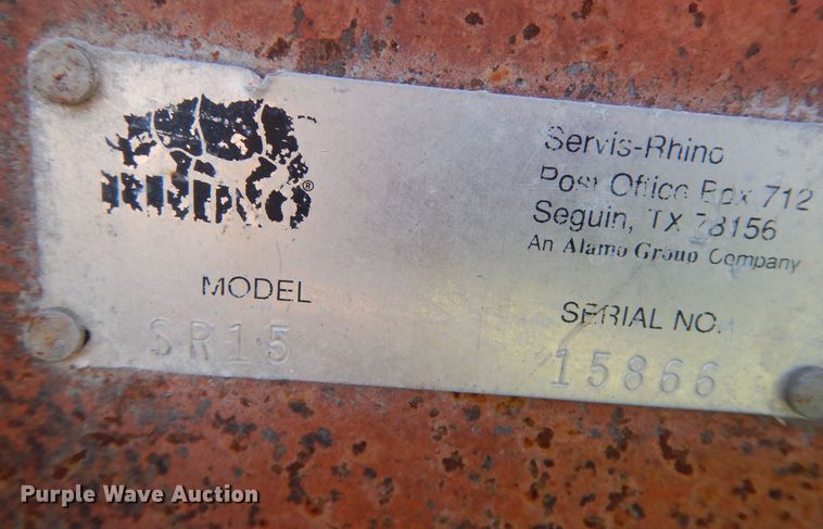 image for item DJ7452 Rhino SR15  batwing rotary mower