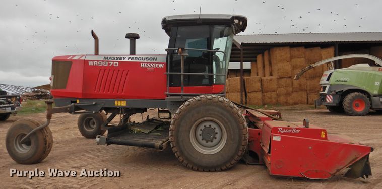 image for item DN0056 2014 Massey Ferguson WR9870  windrower