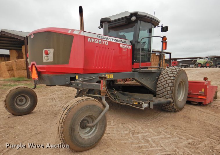 image for item DN0056 2014 Massey Ferguson WR9870  windrower