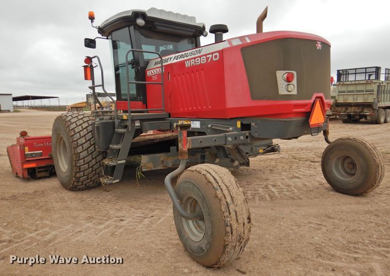 image for item DN0056 2014 Massey Ferguson WR9870  windrower
