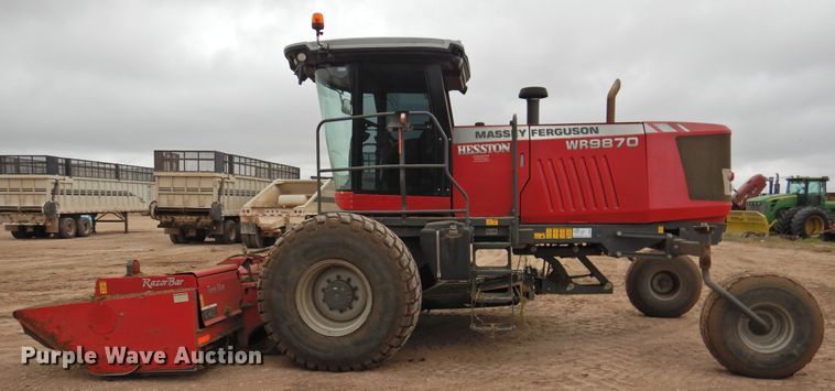 image for item DN0056 2014 Massey Ferguson WR9870  windrower