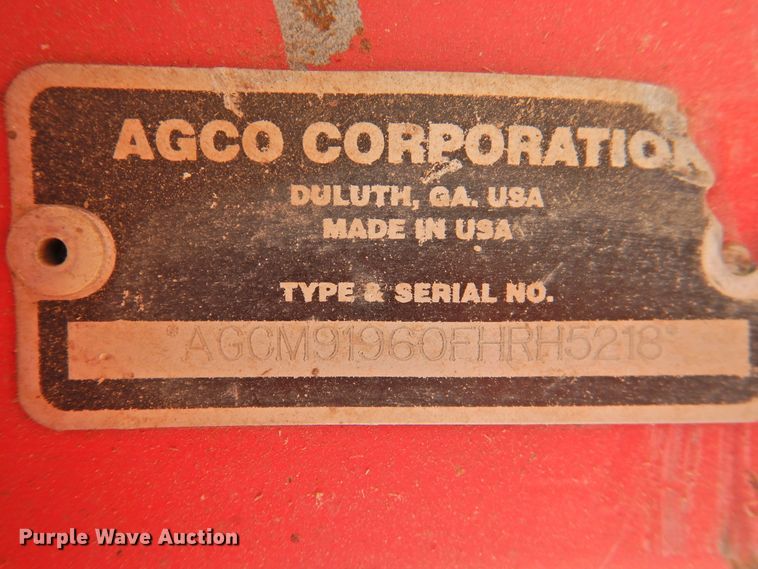 image for item DN0056 2014 Massey Ferguson WR9870  windrower