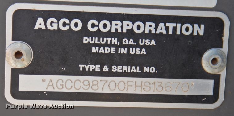 image for item DN0060 2014 Challenger WR9870  windrower