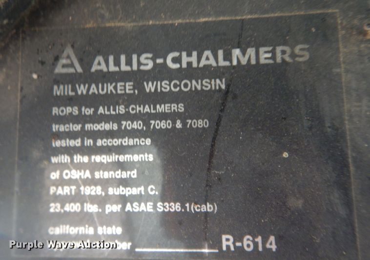 image for item DN6250 1974 Allis Chalmers 7040  tractor
