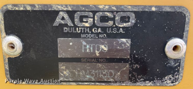 image for item IX9518 AGCO HTD9  disc mower