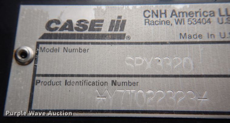 image for item JS9227 2008 Case IH Patriot SPX3320  sprayer