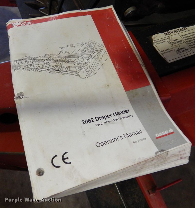 image for item JT9454 2007 Case IH 2062  flex draper head