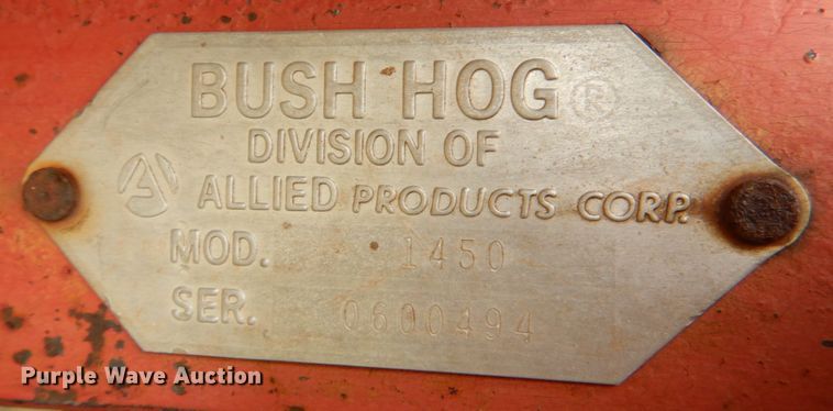 image for item KQ9630 Bush Hog 1450  disk