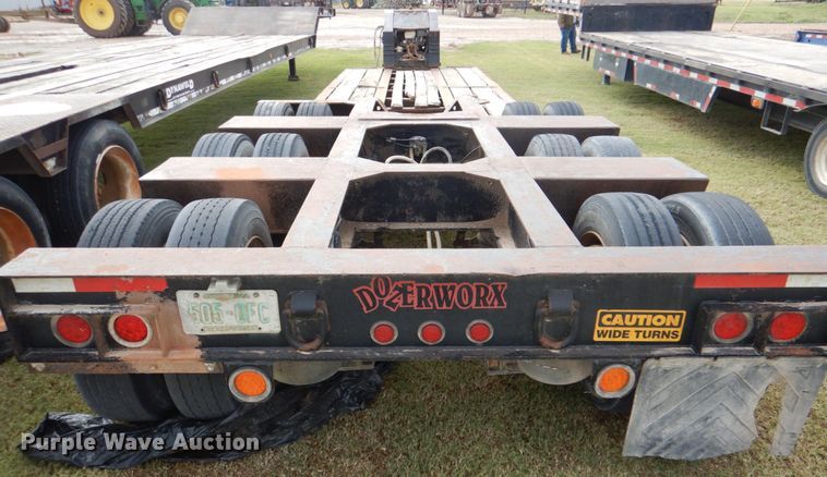image for item KQ9641 1988 Trail King 1551-4500  lowboy equipment trailer