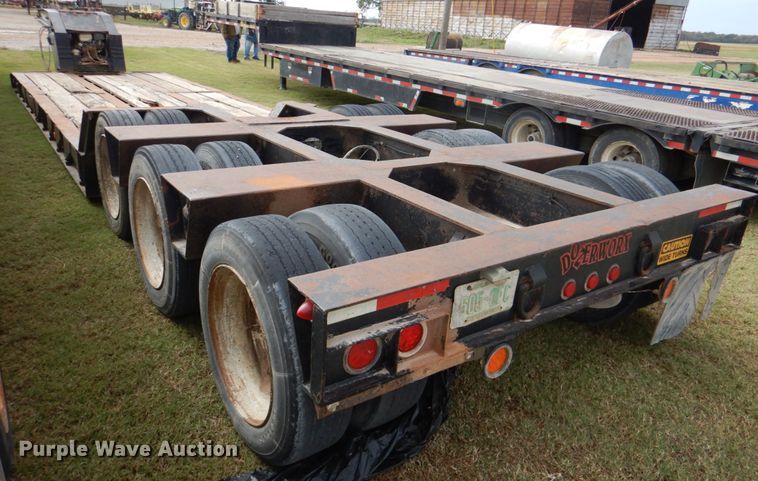 image for item KQ9641 1988 Trail King 1551-4500  lowboy equipment trailer