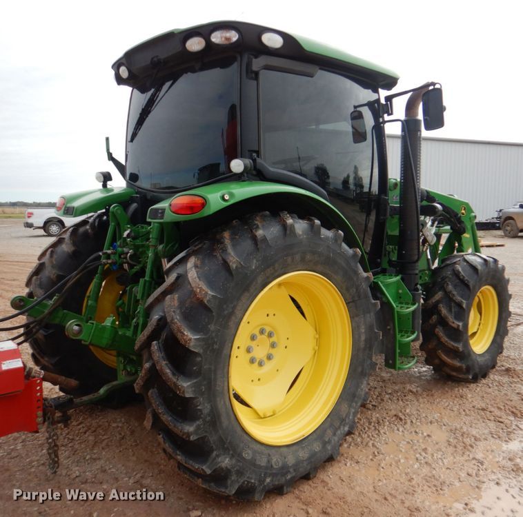 image for item KQ9647 2015 John Deere 6125R  MFWD tractor