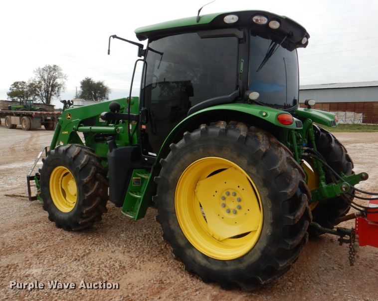 image for item KQ9647 2015 John Deere 6125R  MFWD tractor