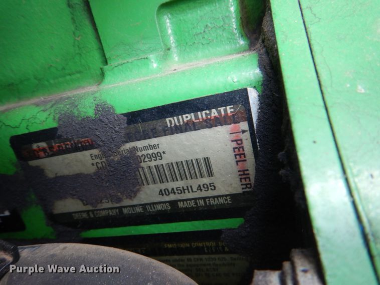 image for item KQ9647 2015 John Deere 6125R  MFWD tractor