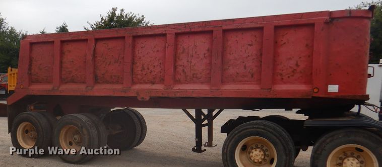 image for item DA5487 1993 Hilbilt  end dump trailer