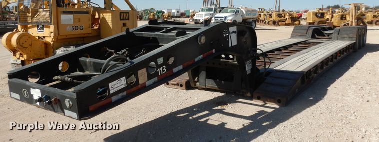 image for item DI8517 2000 Fontaine TH55-FLD  lowboy equipment trailer