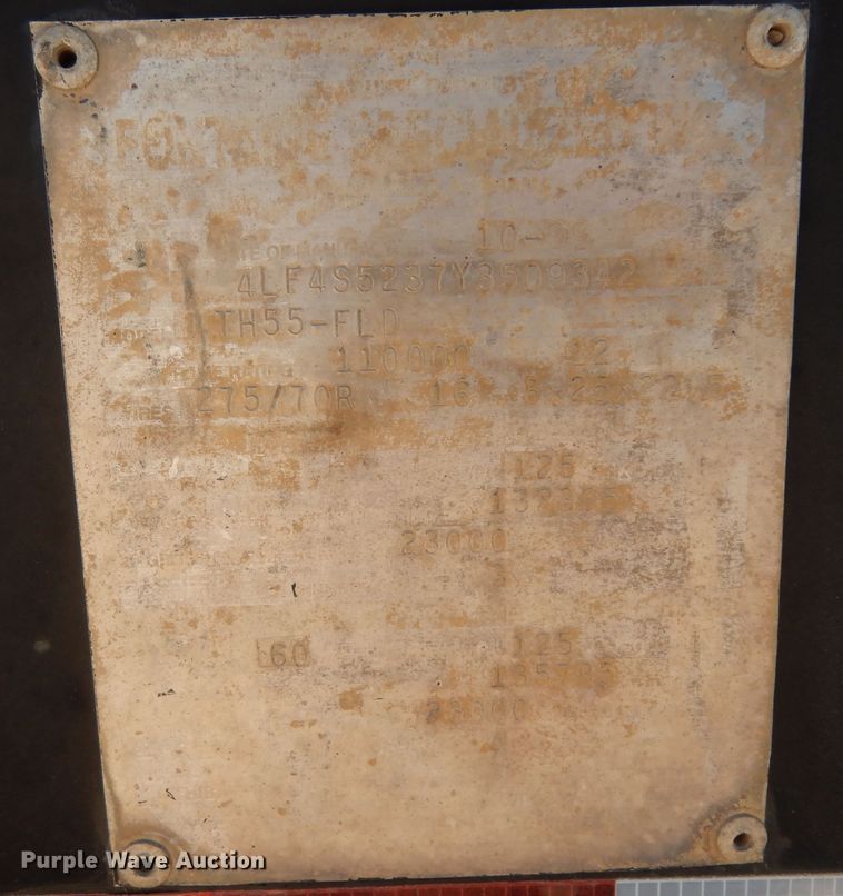 image for item DI8517 2000 Fontaine TH55-FLD  lowboy equipment trailer