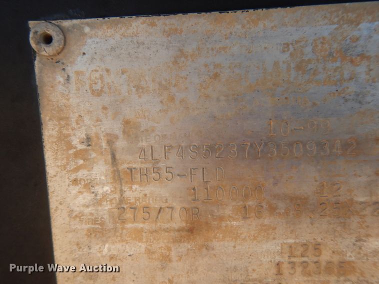 image for item DI8517 2000 Fontaine TH55-FLD  lowboy equipment trailer