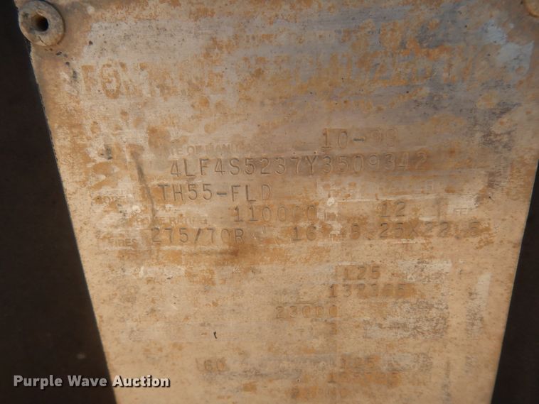 image for item DI8517 2000 Fontaine TH55-FLD  lowboy equipment trailer