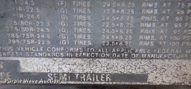 image for item DJ7443 1993 Utility Trailer  flatbed trailer