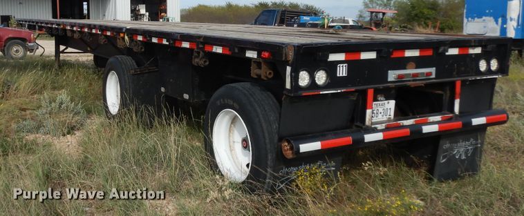 image for item DJ7444 1985 Lufkin FL-75 AR  flatbed trailer