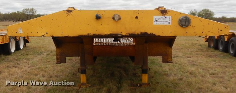 image for item DJ7475 1997 Atoka Welding & Fabrication LB  drop deck equipment trailer