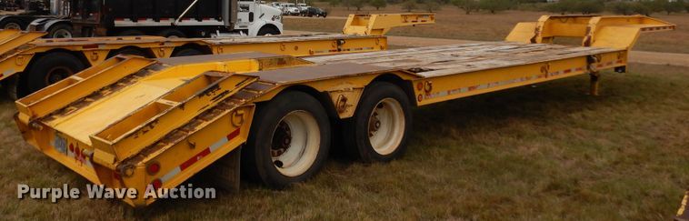 image for item DJ7475 1997 Atoka Welding & Fabrication LB  drop deck equipment trailer