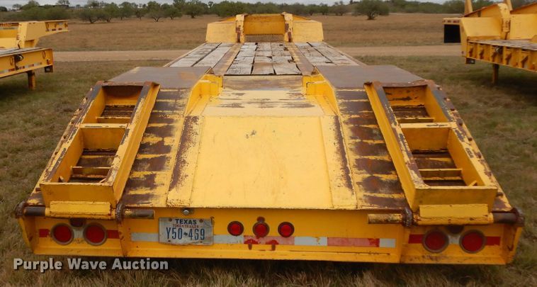 image for item DJ7475 1997 Atoka Welding & Fabrication LB  drop deck equipment trailer