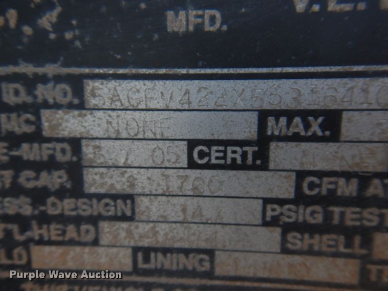 image for item DJ7527 2005 Eagle EV13  tank trailer