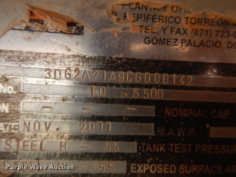 image for item DJ7529 2012 Gallegos  tank trailer