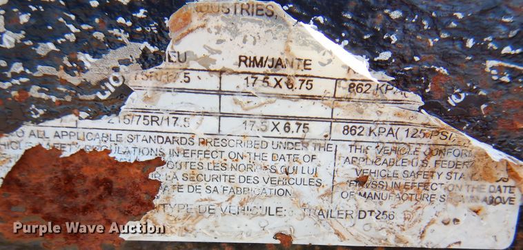 image for item DJ7530 2006 Belsche  equipment trailer