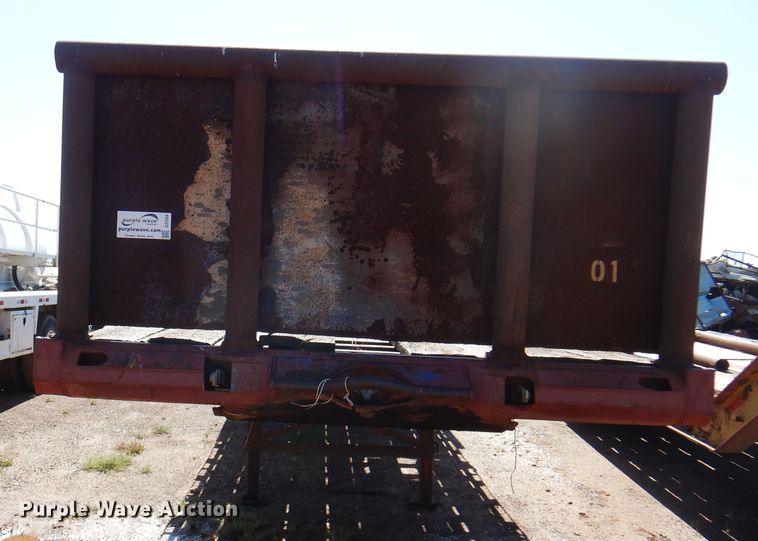 image for item DJ7534 1980 Aztec FCB-7538  flatbed trailer