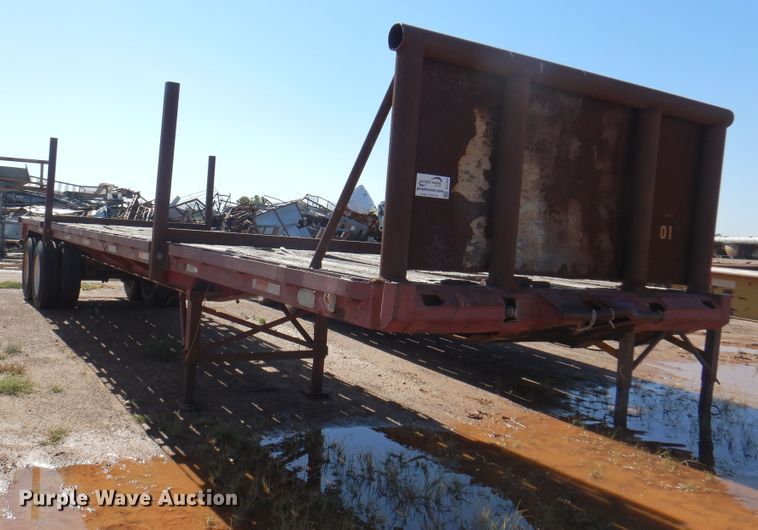 image for item DJ7534 1980 Aztec FCB-7538  flatbed trailer