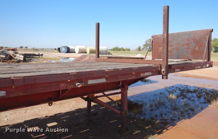 image for item DJ7534 1980 Aztec FCB-7538  flatbed trailer