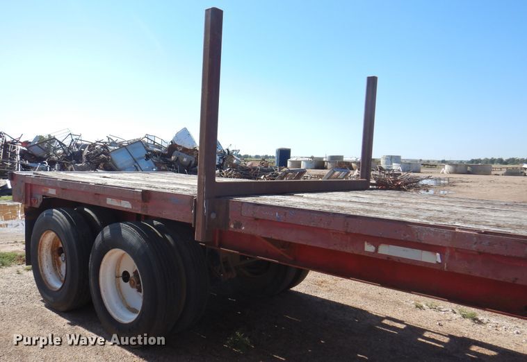 image for item DJ7534 1980 Aztec FCB-7538  flatbed trailer