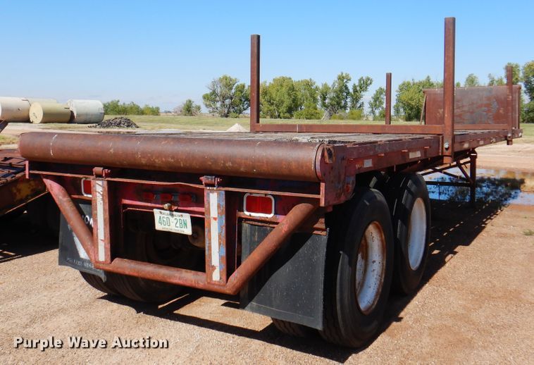 image for item DJ7534 1980 Aztec FCB-7538  flatbed trailer