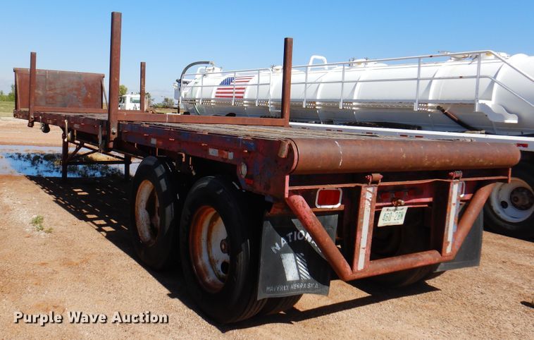 image for item DJ7534 1980 Aztec FCB-7538  flatbed trailer