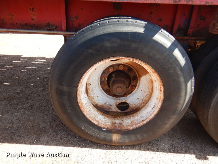 image for item DJ7534 1980 Aztec FCB-7538  flatbed trailer