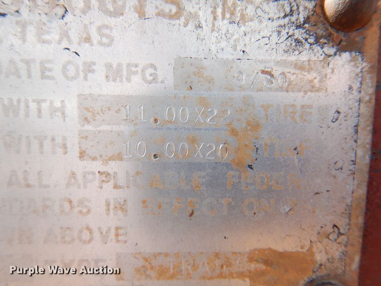 image for item DJ7534 1980 Aztec FCB-7538  flatbed trailer