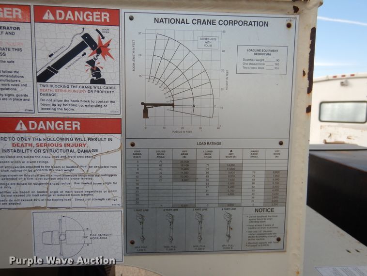 image for item DJ8885 2003 Sterling Acterra  crane truck