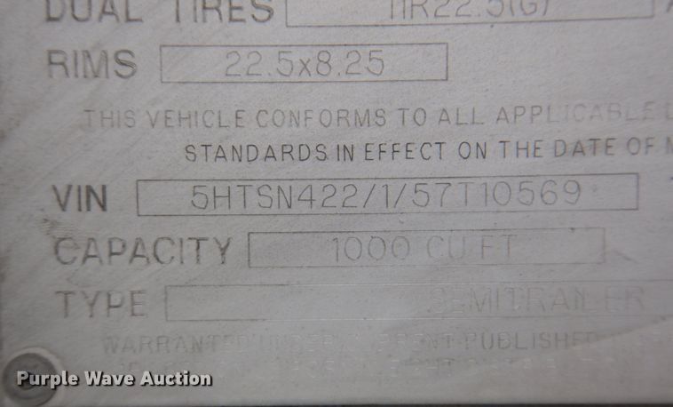 image for item DK1359 2005 Heil  pneumatic dry bulk trailer