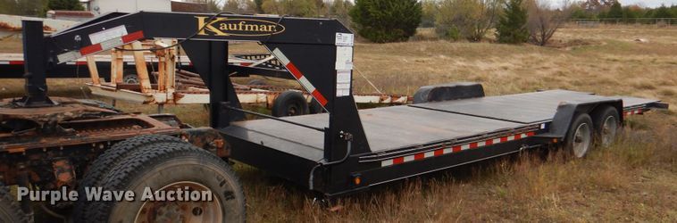 image for item DL0690 2017 Kaufman  tilt deck equipment trailer
