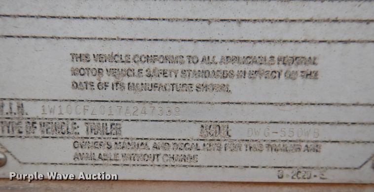 image for item DM8995 2007 Wilson DWG-550WB  walking floor trailer