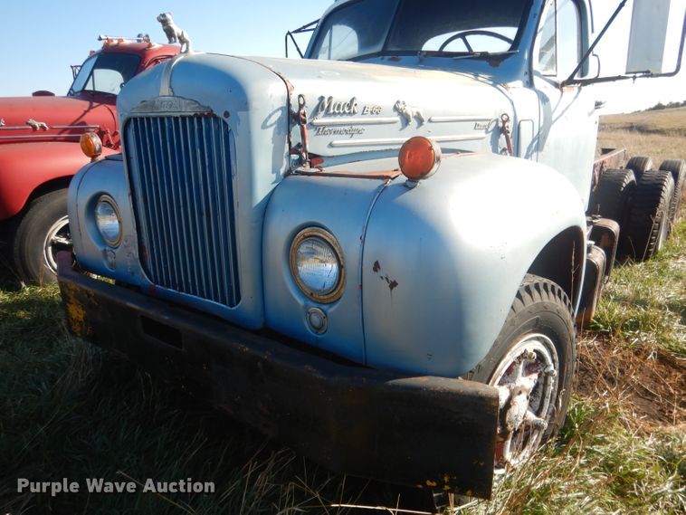 image for item HU9329 1957 Mack B63  truck cab and chassis