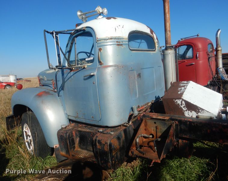 image for item HU9329 1957 Mack B63  truck cab and chassis