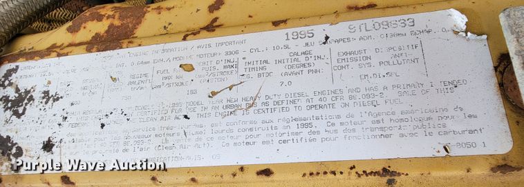 image for item ID9501 1995 Caterpillar 3306  engine