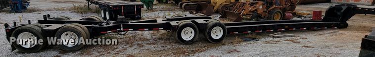 image for item ID9512 1980  Shop built lowboy equipment trailer