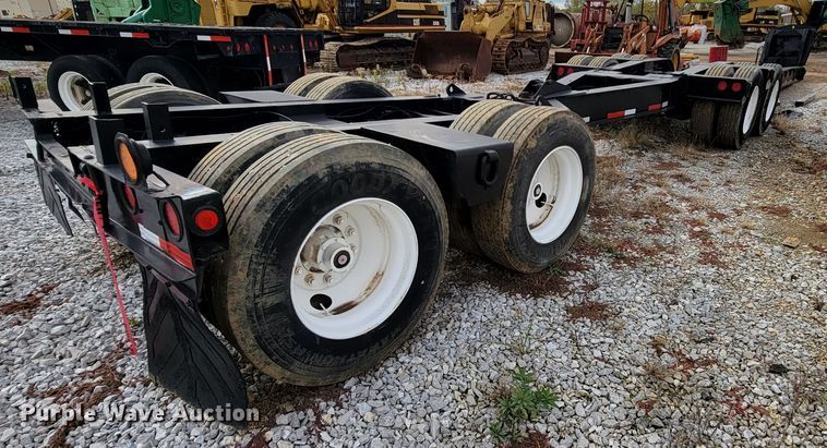 image for item ID9512 1980  Shop built lowboy equipment trailer