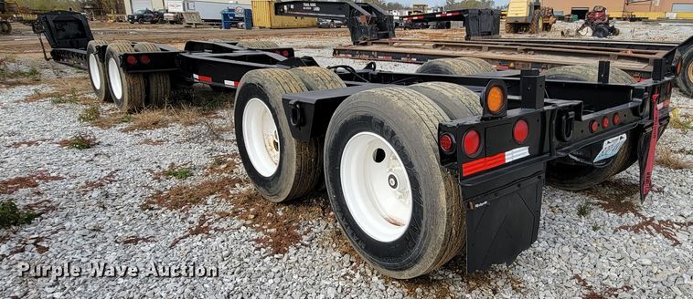 image for item ID9512 1980  Shop built lowboy equipment trailer