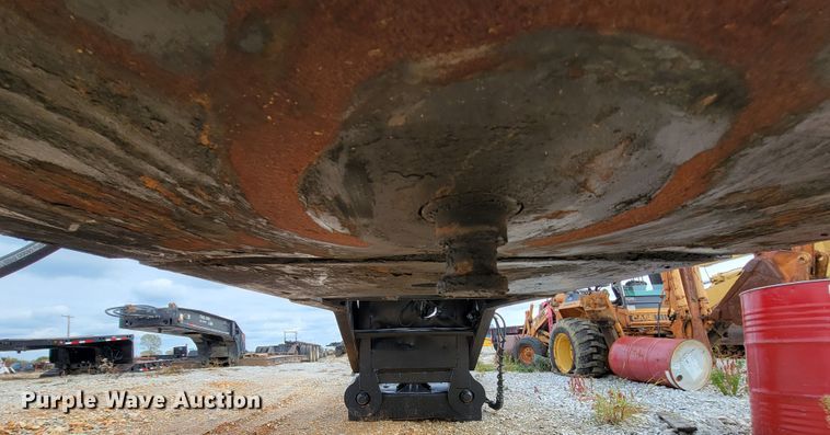 image for item ID9512 1980  Shop built lowboy equipment trailer