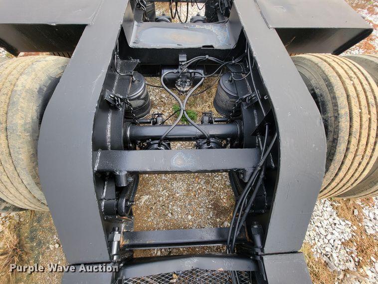 image for item ID9512 1980  Shop built lowboy equipment trailer